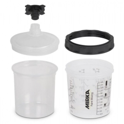 Mirka Paint Cup System (180; 400; 650; 850ml) Filter Lid 125my 50tk.