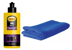 Farecla G3 WAX Premium 250ml+Farecla mikrokuituliina Boost sininen Farecla G3 WAX Premium 250ml+Farecla mikrokuituliina Boost sininen